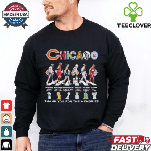 Chicago Sports Abbey Road Players Thank You For The Memories Signatures Shirt
