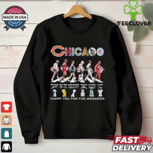 Chicago Sports Abbey Road Players Thank You For The Memories Signatures Shirt
