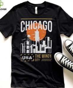 Chicago Vacation Holiday USA Flag T Shirt