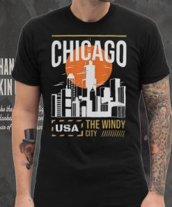 Chicago Vacation Holiday USA Flag T Shirt