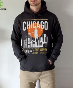 Chicago Vacation Holiday USA Flag T Shirt