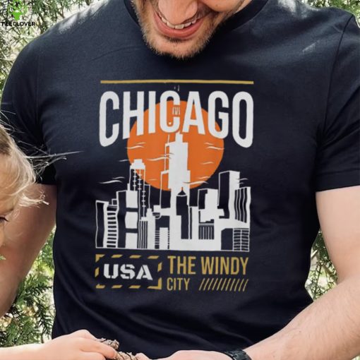 Chicago Vacation Holiday USA Flag T Shirt