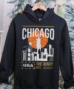 Chicago Vacation Holiday USA Flag T Shirt