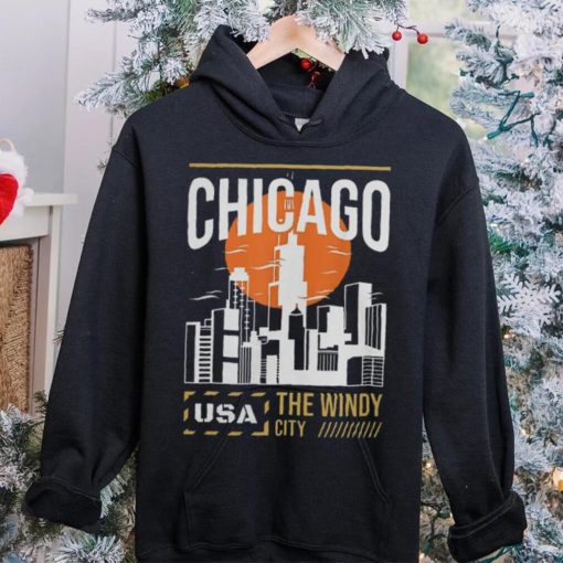 Chicago Vacation Holiday USA Flag T Shirt