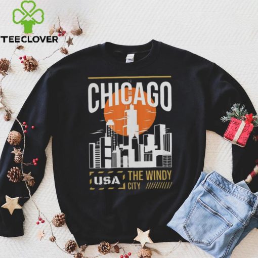 Chicago Vacation Holiday USA Flag T Shirt