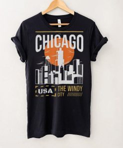 Chicago Vacation Holiday USA Flag T Shirt