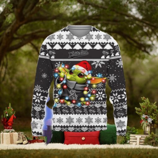 Chicago White Sox Baby Yoda Star Wars Sports Football American Ugly Christmas Sweater Christmas Holiday Gift