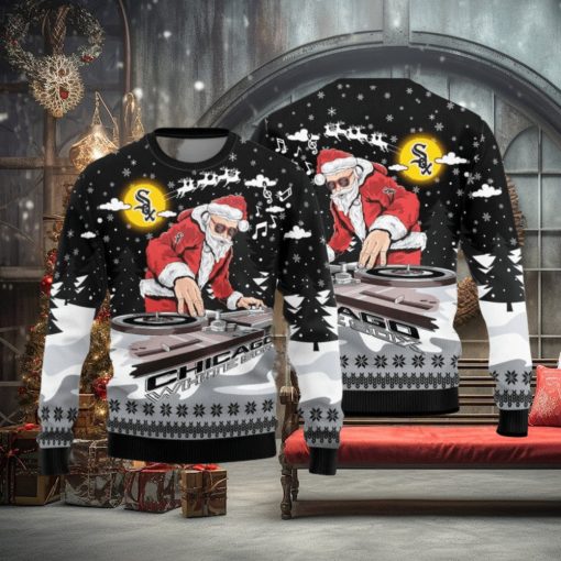 Chicago White Sox Christmas Funny DJ Santa New Style Knitted Sweater