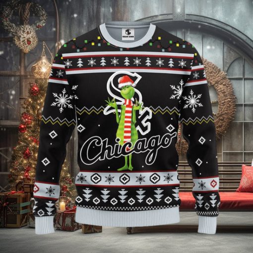 Chicago White Sox Funny Grinch Christmas Ugly Sweater