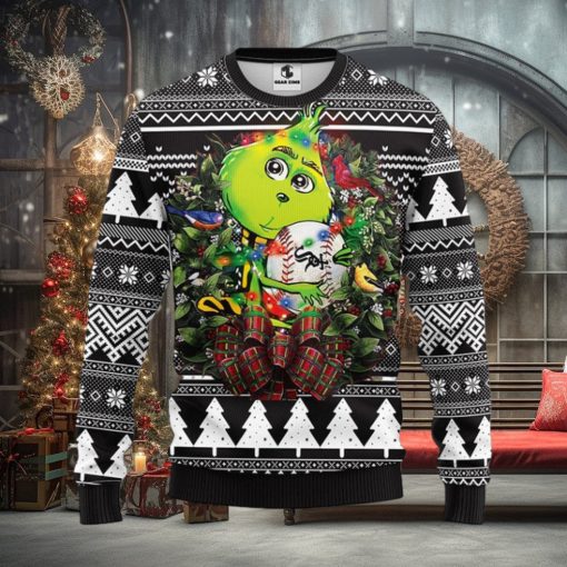 Chicago White Sox Grinch Hug Christmas Ugly Sweater
