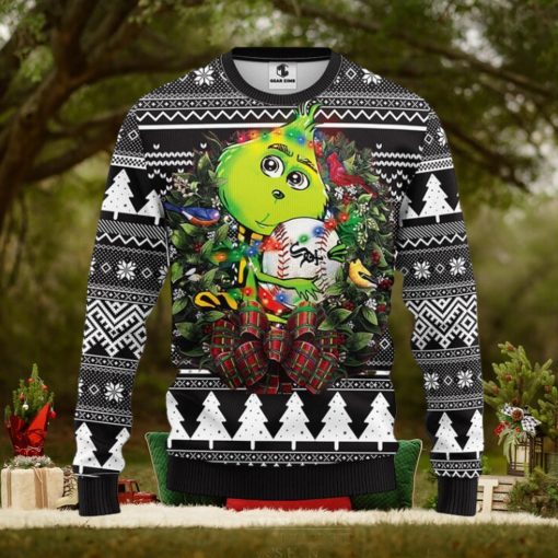 Chicago White Sox Grinch Hug Christmas Ugly Sweater