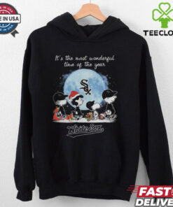 Chicago White Sox It The Most Wonderful Time Of The Year Peanut Characters Christmas Shirt