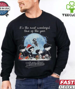 Chicago White Sox It The Most Wonderful Time Of The Year Peanut Characters Christmas Shirt