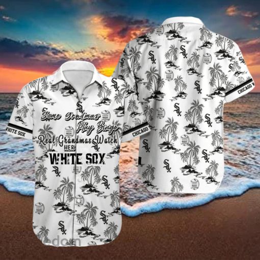 Chicago White Sox MLB Coconut Pattern White Beach Lover Gift Aloha Hawaiian Shirt