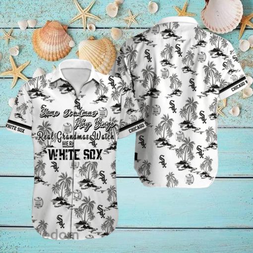 Chicago White Sox MLB Coconut Pattern White Beach Lover Gift Aloha Hawaiian Shirt