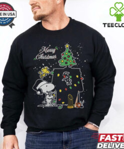 Chicago White Sox Merry Christmas With Snoopy Baby T Shirt
