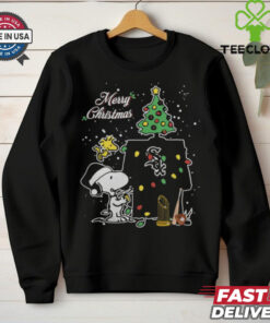 Chicago White Sox Merry Christmas With Snoopy Baby T Shirt
