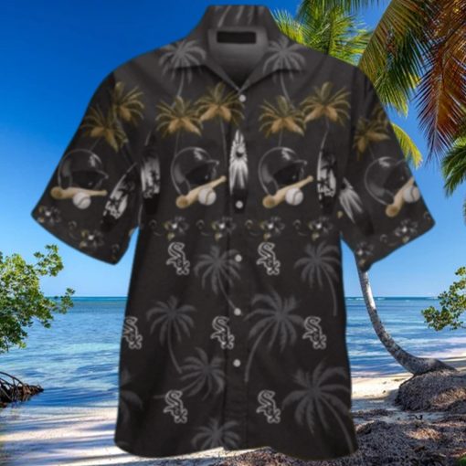 Chicago White Sox Tropical Baseball And Palm Trees Hawaiian Shirt