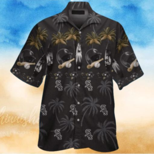 Chicago White Sox Tropical Baseball And Palm Trees Hawaiian Shirt