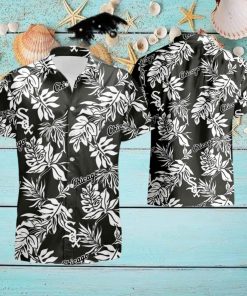 Chicago White Sox Tropical Flower Short Sleeve Hawaiian Shirt And Short Set