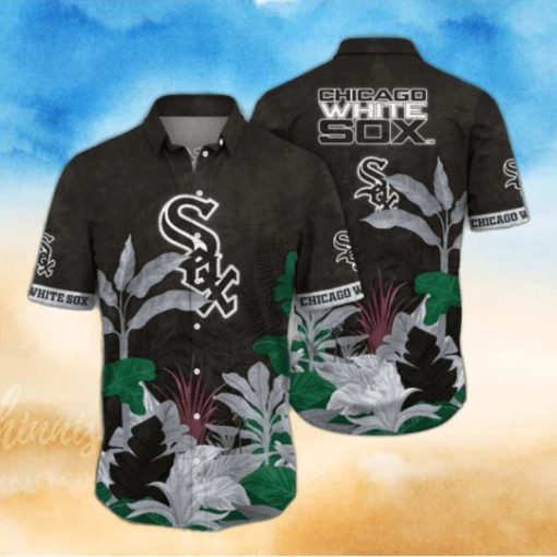 Chicago White Sox Tropical Leaf Aloha Shirt