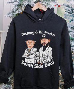 Chicago White Sox baseball Paul DeJong and Dr. Rocks south side dou signatures cartoon funny shirt 3 Chicago White Sox baseball Paul DeJong and Dr. Rocks south side dou signatures cartoon funny shirt