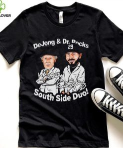 Chicago White Sox baseball Paul DeJong and Dr. Rocks south side dou signatures cartoon funny shirt 7 Chicago White Sox baseball Paul DeJong and Dr. Rocks south side dou signatures cartoon funny shirt