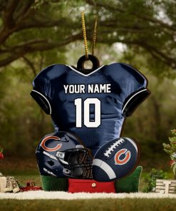 Chicago bears nfl sport ornament custom name and number