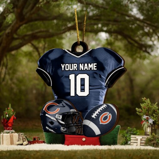 Chicago bears nfl sport ornament custom name and number