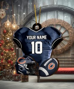 Chicago bears nfl sport ornament custom name and number