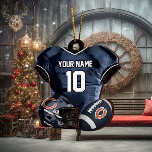 Chicago bears nfl sport ornament custom name and number