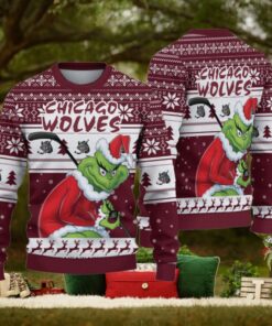 Chicago wofl Grinch Grinch Christmas Ugly Sweater