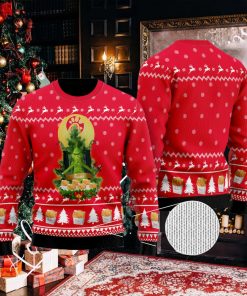 Chick Fil A Grinch Snow Ugly Christmas Sweater