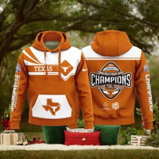 Chick fil A Peach Bowl Texas Longhorns Champions 2025 Limited Edition Hoodie