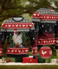 Chicken Christmas Sweater Chicken Ugly Christmas Sweater