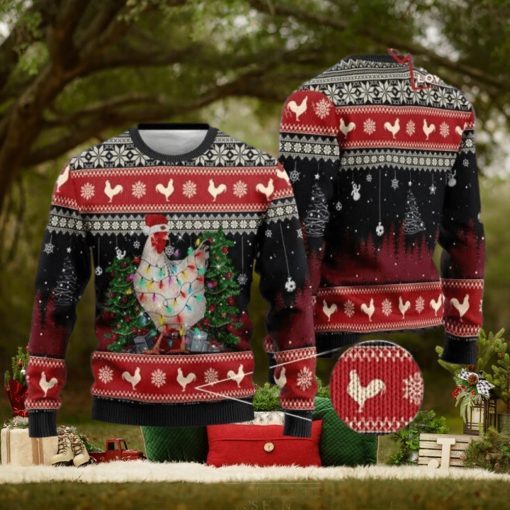 Chicken Christmas Sweater Chicken Ugly Christmas Sweater