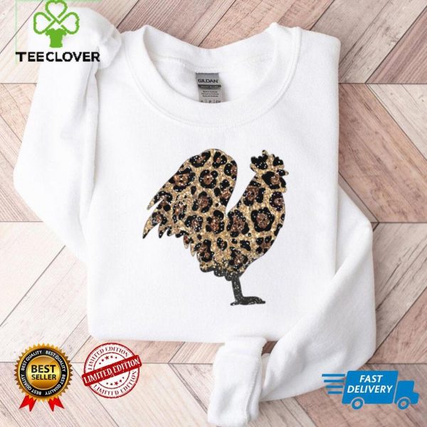 Chicken Glitter Leopard T Shirt