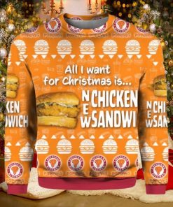 Chicken Sandwich Ugly Christmas 3D Sweater