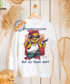 Chicken strawberry jams but my glock don’t Jurassic Bawk and Bunny Barn hoodie, sweater, longsleeve, shirt v-neck, t-shirt