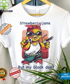 Chicken strawberry jams but my glock don’t Jurassic Bawk and Bunny Barn hoodie, sweater, longsleeve, shirt v-neck, t-shirt