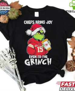 Chiefs Bring Joy Even To The Grinch X Kansas City Chiefs Christmas Shirt