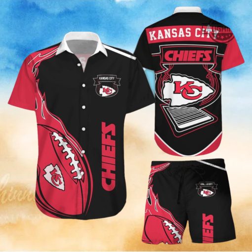 Chiefs Hawaiian Shirt And Shorts Kansas City Chiefs Aloha Shirt Super Bowl Kc Chiefs Shirt Patrick Mahomes Travis Kelce Button Up Shirts Football Chiefs Game