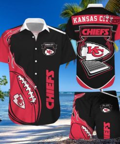 Chiefs Hawaiian Shirt And Shorts Kansas City Chiefs Aloha Shirt Super Bowl Kc Chiefs Shirt Patrick Mahomes Travis Kelce Button Up Shirts Football Chiefs Game