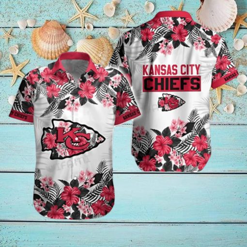 Chiefs Hawaiian Shirt Tropical Floral Pattern KC Chiefs Gift