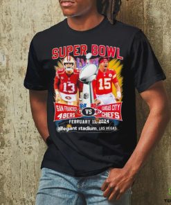 Chiefs Patrick Mahomes And 49ers Brock Purdy Super Bowl LVIII Matchup Shirt