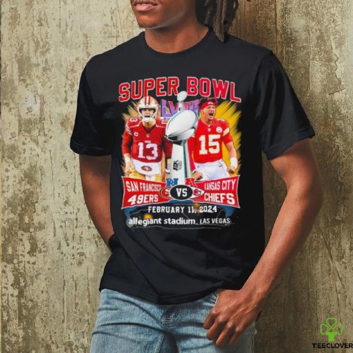 Chiefs Patrick Mahomes And 49ers Brock Purdy Super Bowl LVIII Matchup Shirt