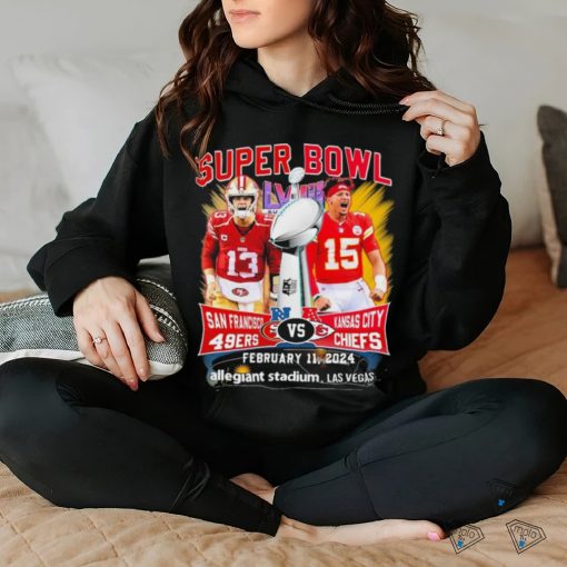 Chiefs Patrick Mahomes And 49ers Brock Purdy Super Bowl LVIII Matchup Shirt