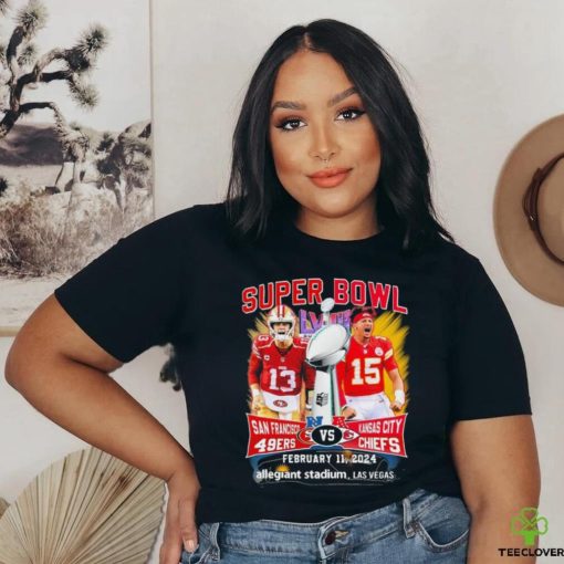 Chiefs Patrick Mahomes And 49ers Brock Purdy Super Bowl LVIII Matchup Shirt