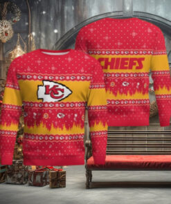 Chiefs Tropical Holiday Ugly Christmas Sweater