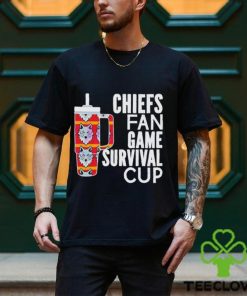 Chiefs fan game survival cup shirt